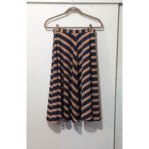 TopShop striped circle skirt USsz4